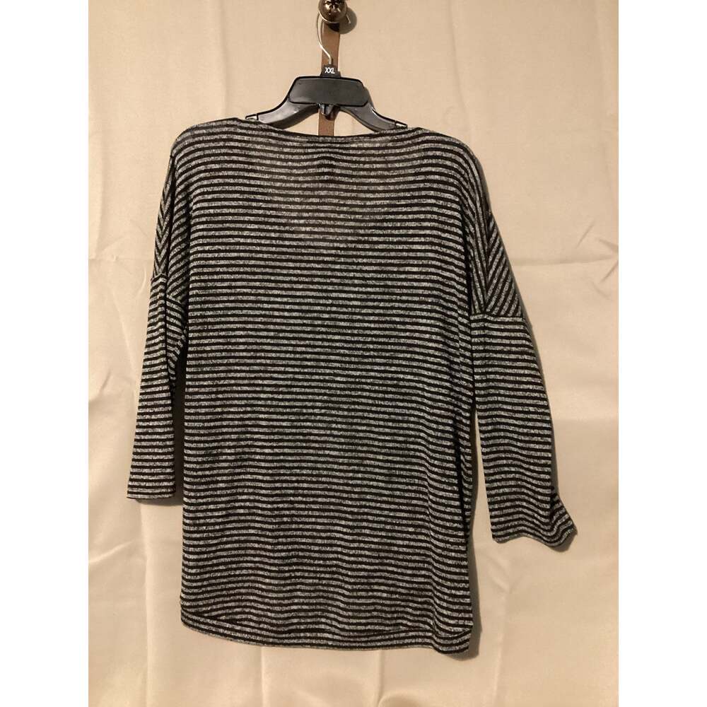 A.N.A. A New Approach Quarter Sleeve Blouse Black SZ Large - Picture 2 of 4